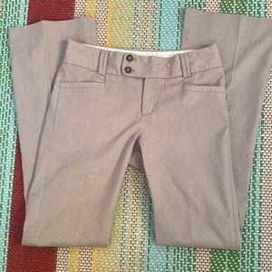 Banana Republic pinstripe tan dress pants, size 2, Sloan Fit. Great for work!